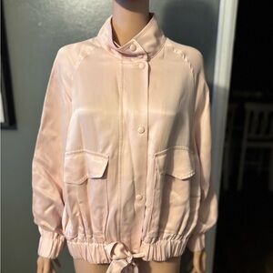 Zara Light Pink Bomber Jacket